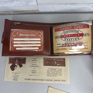 Vintage leather billfold Prince Gardner Noymer